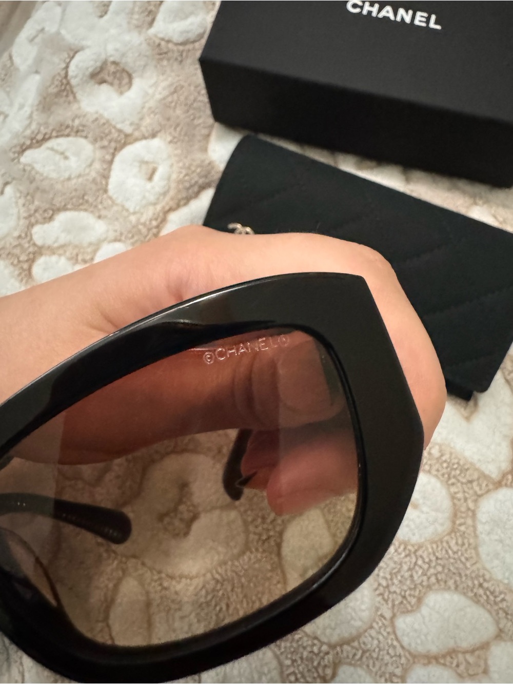 Chanel Rectangle sunglasses black - Picture 2 of 9